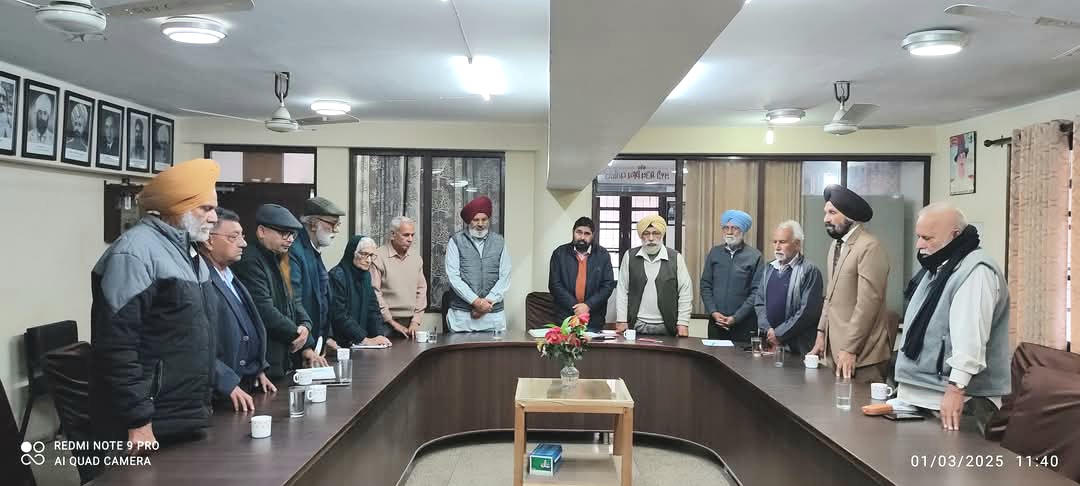 Desh Bhagat Yadgar Committee appeals to people to support Chandigarh Kisan Dharna